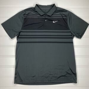 Nike Dri-Fit Polo Golf Shirt / Men’s Sz XL / Black/Dark Grey